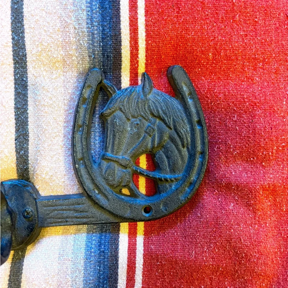 Rustic cast iron Horseshoe Wall Hook